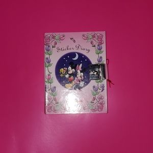 Disney Sticker Diary with keys